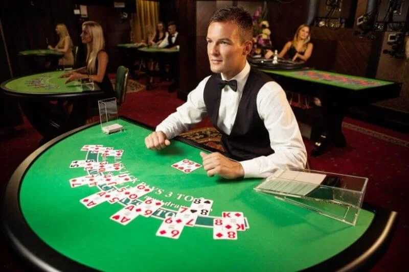 Tampilan ruang meja dealer langsung